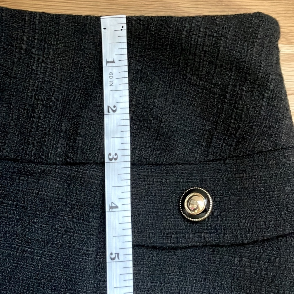 Miel A-line Pleated Mini Skirt Black Size 1 /US 0 - Picture 10 of 12